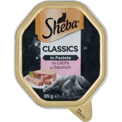 Aliment pour chats adultes Sheba Classics au saumon 85 g (1/2)