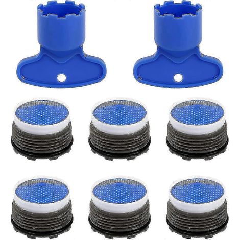 Aérateur fileté pour robinet, kit d'optimisation de débit d'eau, adaptateur de mousseur, performance améliorée, installation facile (1/5)