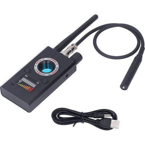 Détecteur de caméras espion RF, scanner de signaux GPS et écouteurs pour bureau et hôtel (1/5)