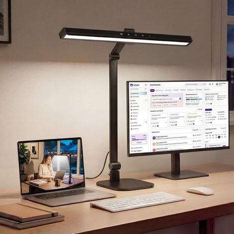 Lampe Bureau LED 5 Modes Couleur 10 Niveaux Luminosité (1/5)