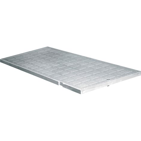 First Plast – Tampon PVC renforcé pour regard rectangulaire 300 x 500 mm – Couleur gris – Pour chantiers humides et espaces confinés