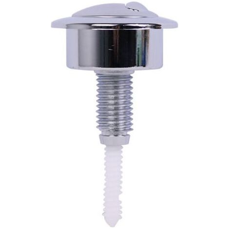 Bouton chasse d'eau argent, wc bouton poussoir, wc chasse d'eau poussoir double, pour chasse d'eau WC (1/5)