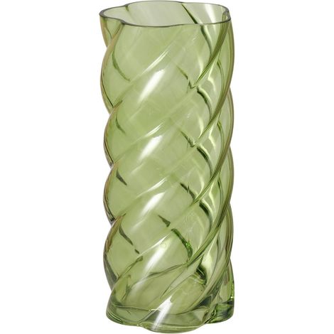 Glasvase mit Glanzeffekt, 30 cm, CURVO