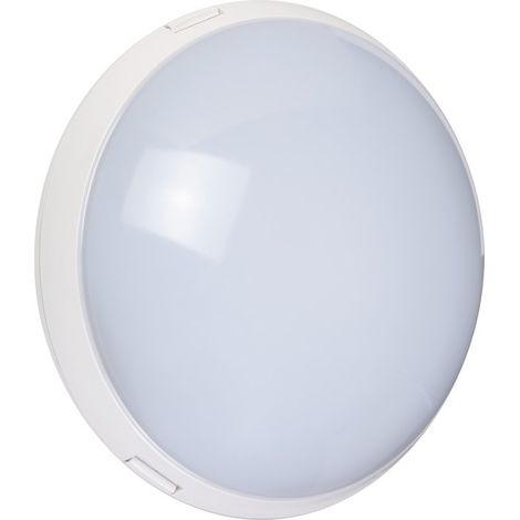 Hublot LED étanche 20 W – Flux lumineux 1950 lm – Température couleur 4000 K – IP65 pour extérieur – Corps en ABS, diffuseur polycarbonate – Dhome (1/5)