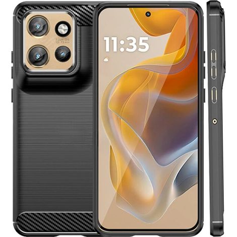 Schutzhülle für Motorola Edge 50 Neo / Motorola ThinkPhone 25, Carbon, Schwarz (1/5)
