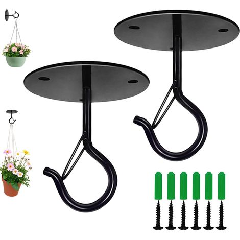 Crochet suspension plafond, pour plantes, à visser, rangement (1/5)