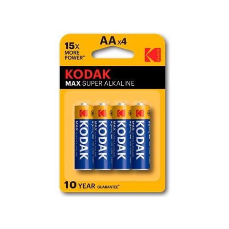 Blisterpackung Batterien kodak alkaline max aa lr6 1,5v - Blister Blisterpackung 4 Batterien