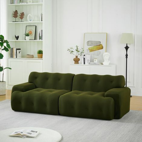 Divano 2 posti modulare in tessuto 224x104 cm OKMYHOME (1/5)