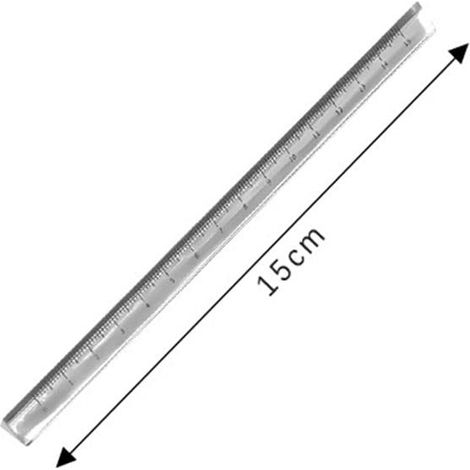 Règle droite transparente 15/20 cm pour étudiants, papeterie (1/4)