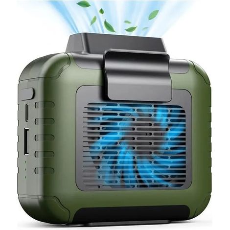 Ventilateur Ceinture Portable 3 en 1 6000mAh 16H, 3 Vitesses Ventilateur Sans Mains Cou Ceinture Bureau (1/5)