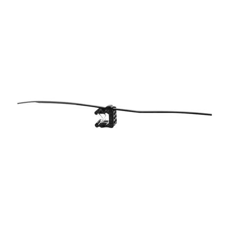 HellermannTyton T50ROSEC23 brida de sujeción negra 20 cm