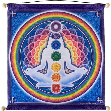 Étendard à suspendre Chakras 37 cm (1/2)
