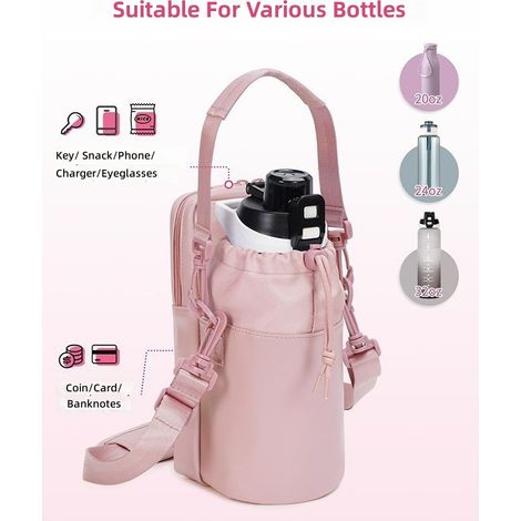 Sac bandoulière isotherme pour bouteille d'eau avec et poche téléphone la randonnée (1/5)