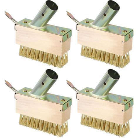 Lot de 4 Brosses à Joints en Mousse - Grattoir Anti-Mauvaises Herbes - Sans Manche - en Acier pour Jardin (1/5)