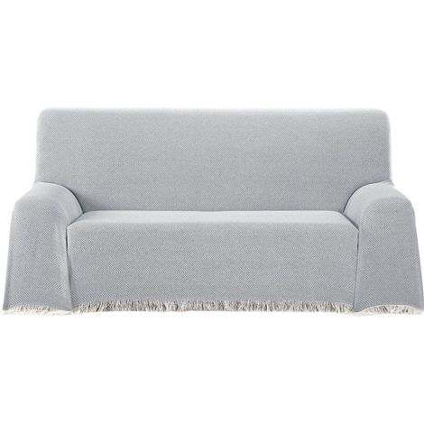 Couvre-lit Multifonction, Toucher Extra Doux, 300 x 260 cm, pour canapé ou lit Gris (1/5)