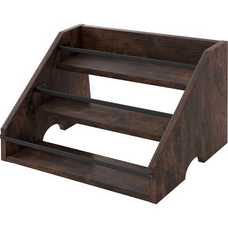 Toque Counter Top Wine Rack Storage Liquor Bottle Display Shelf Wooden Holders