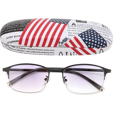 Lunettes de lecture à double usage, protection UV progressive, bifocales, anti-lumière bleue. (+100) (1/5)