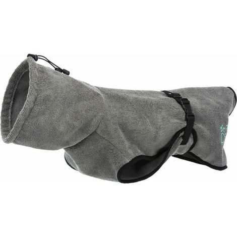 Albornoz para perro Trixie Gris S (1/5)