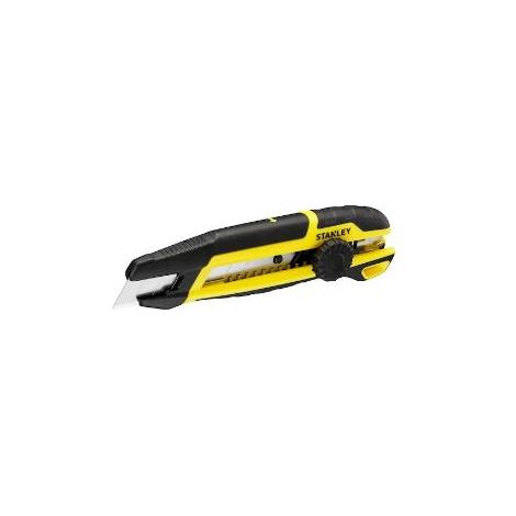 FPLUS stanley cutter 18mm.stht10500-0 , MECANISMO ÚNICO DE SEGMENTACIÓN DE CUCHILLA: Para retirar el trozo de cuchilla sin filo de una manera rápida, fácil y sin necesidad de herra
