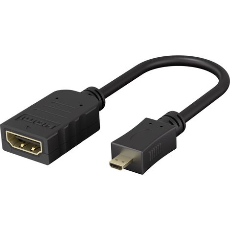 Wentronic 58683 cable HDMI 0,15 m HDMI tipo D (Micro) HDMI tipo A (Estándar) Negro