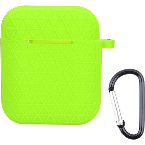 Étui de protection coloré pour AirPods avec recharge Bluetooth - Vert vif (1/5)