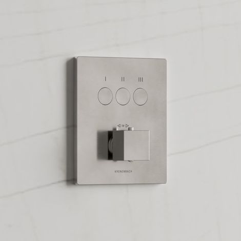 Kronenbach Smart Push Thermostat Unterputz für 3 Verbraucher, eckige Ausführung (1/5)