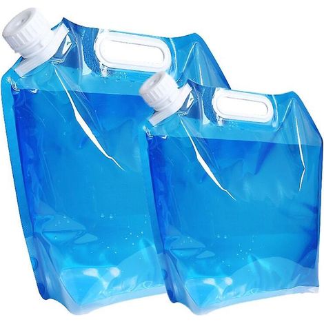 Lot de 2 bidons d'eau potable pliables et portables (1/4)
