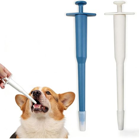 Lance Pilule Chat Animaux Médecine Distributeur Pet Pill Distributeur Seringue Medicaments Animaux avec Pointe Souple de Sécurité Réutilisable Convient Petits Animaux (1/5)