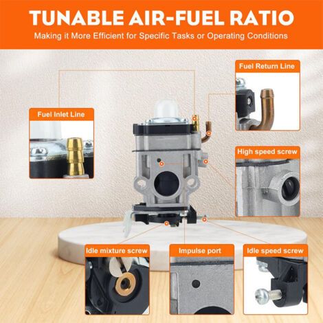 NALOOKAMIC Carburateur PB-755ST compatible avec souffleur à dos Echo PB755ST, PB755ST, PB-755H, PB-755T, PB-755SH, PB-651H, PB-651T, PB-751T, B-751H Shindaiwa EB633RT (1/4)