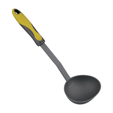Cazo para servir de la serie "Aiala" libre de BPA fabricado en nylon color negro con mango de silicona (1/2)