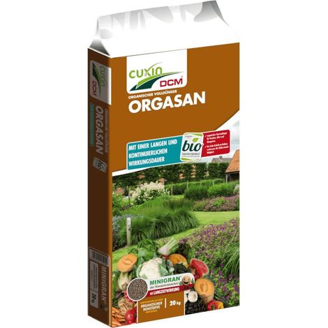 Cuxin Orgasan : engrais complet biologique, 20 kg – engrais biologique, engrais de jardin, engrais pour légumes