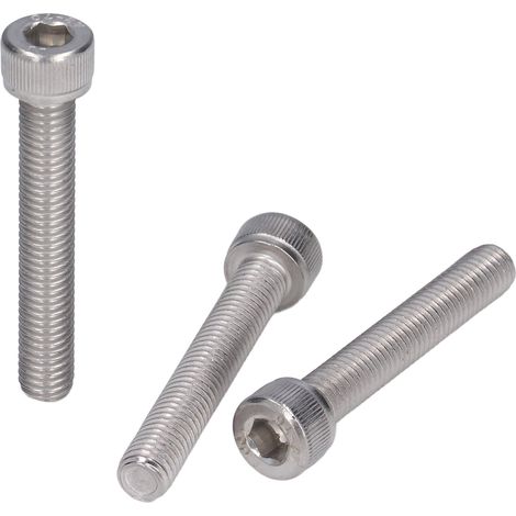 Packung mit 50 Innensechskantschrauben, Grobgewinde, Edelstahl A2-70, M8x1,25 DIN 912, 60 mm Länge (1/5)