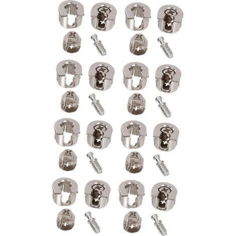 Lot de 20 connecteurs excentriques pour meubles et armoires (1/5)