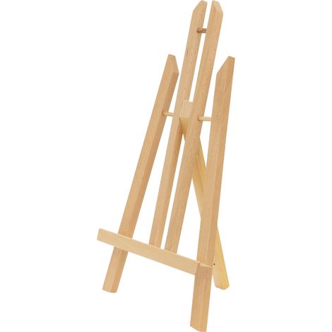 ECD Germany Tischstaffelei klappbar, Sitzstaffelei verstellbar aus Holz, Mini Staffelei zum Malen für Leinwänden & Keilrahmen bis 40cm, Tragbare Mal- und Ausstellungsstaffelei Holzstaffelei Bildhalter