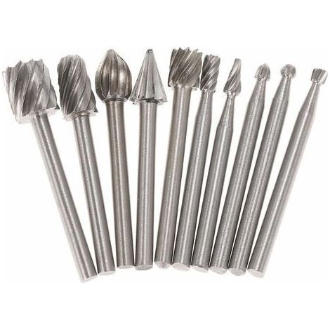 Accessories Of Grinding Electric, Cool Rotating Bits Of Router Hss, 10Pcs, 3Mm (1/5)