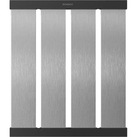 Schock Design-Abtropfgitter in Brushed Stainless Steel Look, Tiefe 392 mm (1/2)