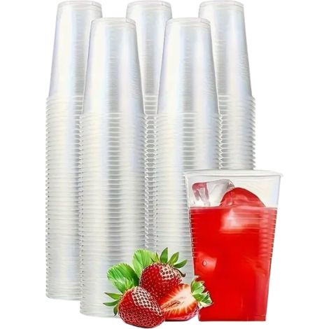 Gobelets en plastique blanc pour boissons froides 200 ml x 100 pièces