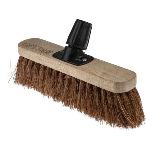 Balai RS PRO pour Intérieur et extérieur 280mm, avec brosse Coco Naturel, Marron ( Prix pour 1 ) (1/3)