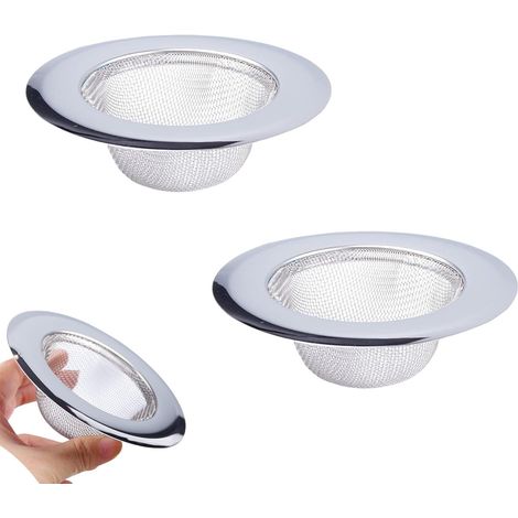 2 PCS Évacuation de cuisine Casquette de 7,5 cm Casse de vidange de drainage en acier inoxydable pour évier de salle de bain (1/5)