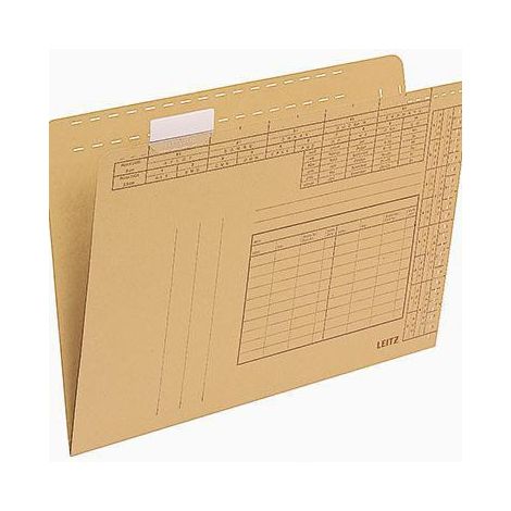 LEITZ Einstellmappe Leitz DIN A4 250g/m² Natronkarton recycelt naturbraun 100 St./Pack.