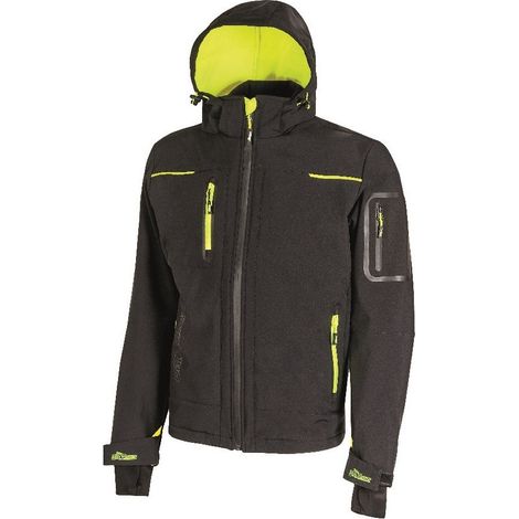 GIUBBOTTO SOFT SHELL SPACE U-POWER - BLACK CARBON XXL - 1 pezzo (1/10)