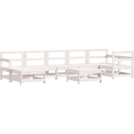 Maison Exclusive - Juego de muebles de jardín 8 piezas madera mac (1/5)