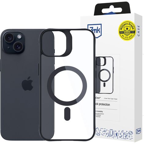 Funda MagCase Satin Armor de 3MK para Apple iPhone 15