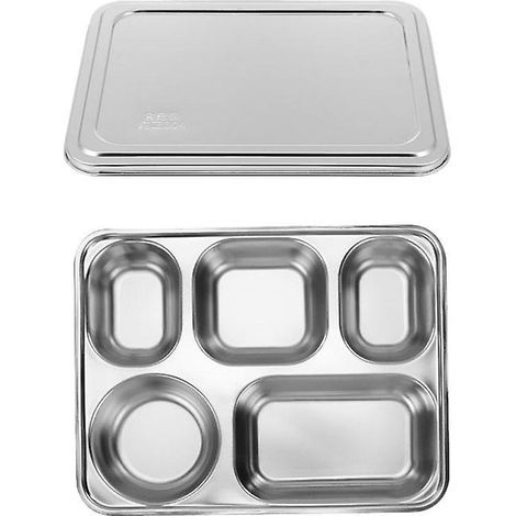 ensemble d'assiettes en acier inoxydable (1/3)