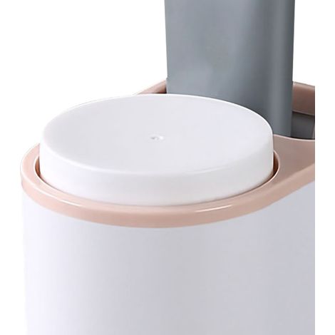 Lot porte-gobelet aimanté pour bain, ensemble duo de rince-bouche, support à brosses à dents et dentifrice, rose (1/5)