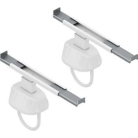 Crochets de fixation pour radiateur tubulaire – Supports réglables en acier – S'adapte aux collecteurs de 45 à 60 mm de diamètre