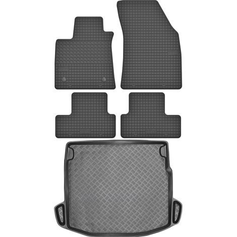 Ensemble de tapis de sol en caoutchouc pour Renault Megane IV Break à partir de 2015 + tapis de coffre