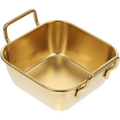 Assiette à apéritif en acier inoxydable pour usage domestique, 1 pièce, assiette à poulet frit coréen (1/5)