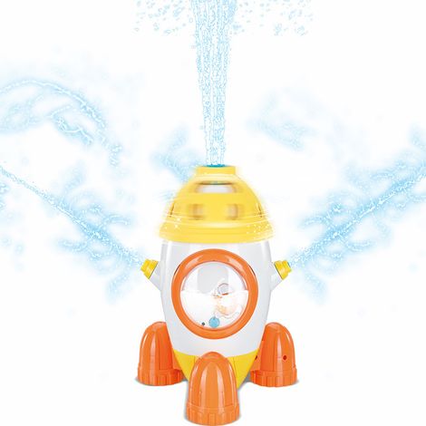 Arroseur extérieur pour enfants, tournant avec tube oscillant, jeu d'éclaboussures été jardin pelouse, jouets d'eau cadeaux garçons filles (1/5)