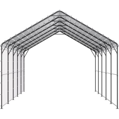 Mophorn 13' x 26' Hochleistungs-Carport aus Metall, Outdoor-Autozelt mit Rahmen und Dach aus verzinktem Stahl, abnehmbare Seitenwände, Mehrzweck-Unterstand für Pickup, Boot, Auto und Traktoren